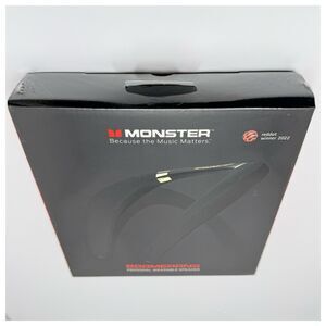 NWT Monster Boomerang Wearable Wireless Neckband Bluetooth Speaker IPX7 12H